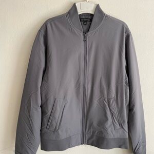 Banana Republic Grey Full-Zip Bomber Jacket - Small - Excellent Condition